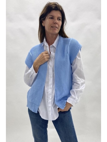 Soul Touch Vest VESTJE MOUWLOOS 9111 LIGHT BLUE