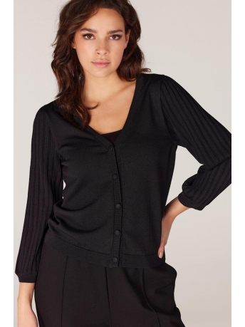 Juffrouw Jansen Vest CUSCO S23 VEST CARDIGAN 999 BLACK