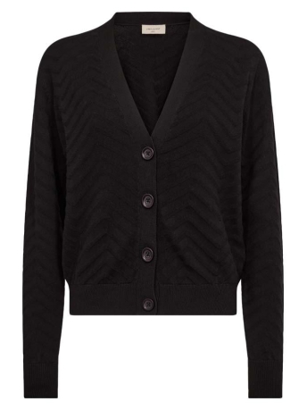 Freequent Vest FQDODO CARDIGAN 202187 BLACK