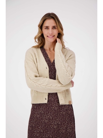 Zusss Vest KORT VESTJE MET KABELS 0306 038 1514 ZAND