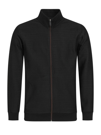 Gabbiano Vest HOGE KRAAG VEST MET STREEPSTRUCTUUR 423751 201 black