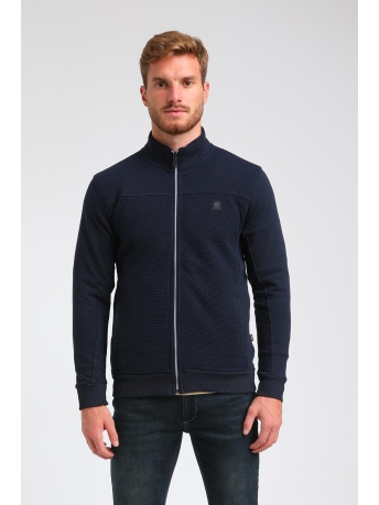 Gabbiano Vest JACQUARD VEST MET HOGE KRAAG 423752 301 NAVY