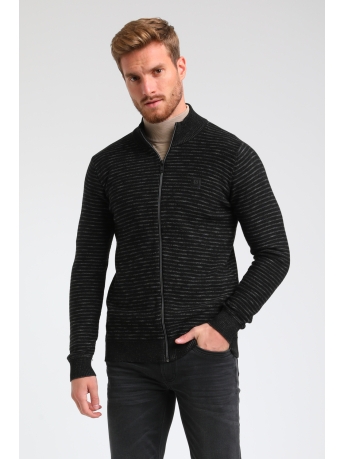 Gabbiano Vest GESTREEPT VEST 613779 201 Black
