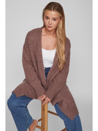 Rouge Vila Vest VIBANU LS LONG KNIT CAR 14088151 TWILIGHT MAUVE