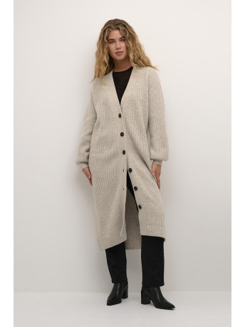 Kaffe Vest KAJOSIE LONG CARDIGAN 10507916 103245 SAND MELANGE