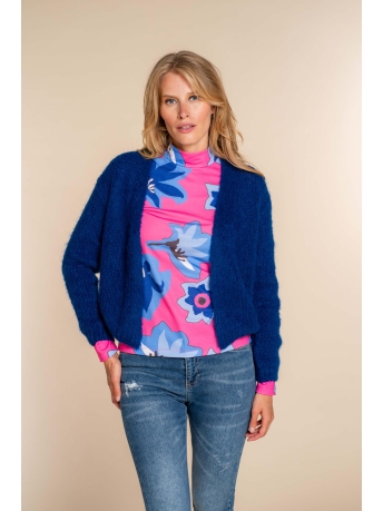 Geisha Vest GEBREID BASIC VEST 34859 70 000625 Cobalt