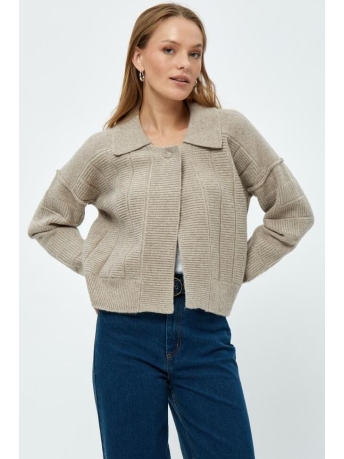 Peppercorn Vest PAM GRS KNIT CARDIGAN PC7292 2105 FEATHER GRAY