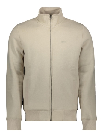 Superdry Vest ESSENTIAL LOGO ZIP TRACK TOP M2013117B LIGHT STONE BEIGE