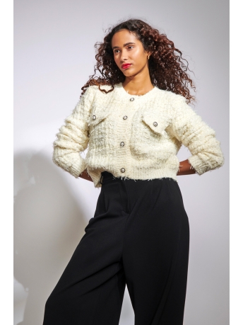 LolaLiza Vest N CARDICHA 04101105 1001 Offwhite
