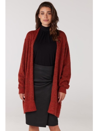 Juffrouw Jansen Vest BIBI W23 HK248 KNIT LONG CARDIGAN 000041 ORANGE