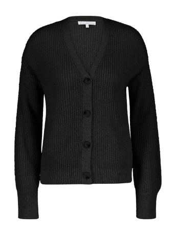Red Button Vest CARDIGAN SRB4100 BLACK