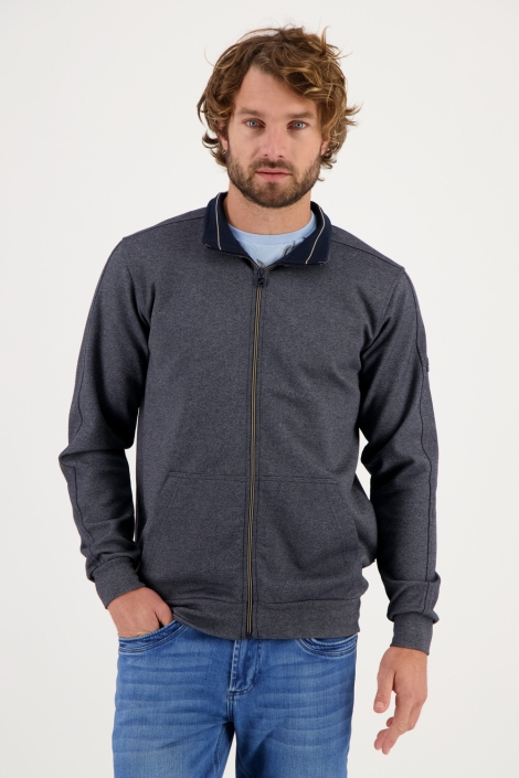 Gabbiano blauwe heren vest | Model vooraanzicht