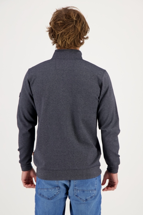 Gabbiano blauwe heren vest | Model achteraanzicht