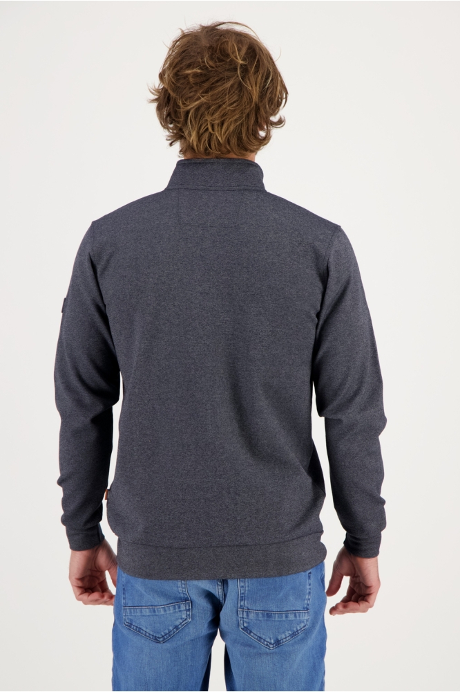 Gabbiano blauwe heren vest | Model achteraanzicht
