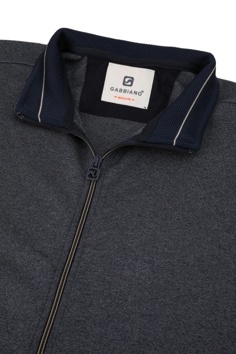 Gabbiano blauwe heren vest | Close up