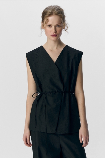 Object Vest OBJYUI LO WAISTCOAT 137 23046028 BLACK