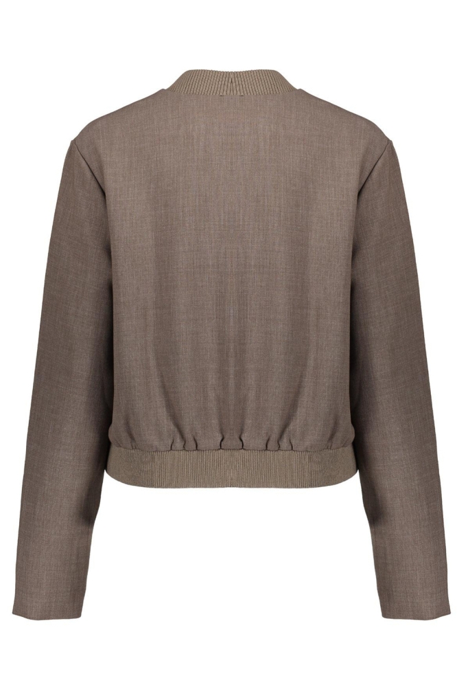 Geisha taupe dames vest | Achteraanzicht