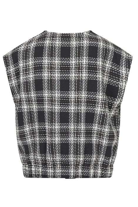 SisterS point zwarte dames gilet | Achteraanzicht