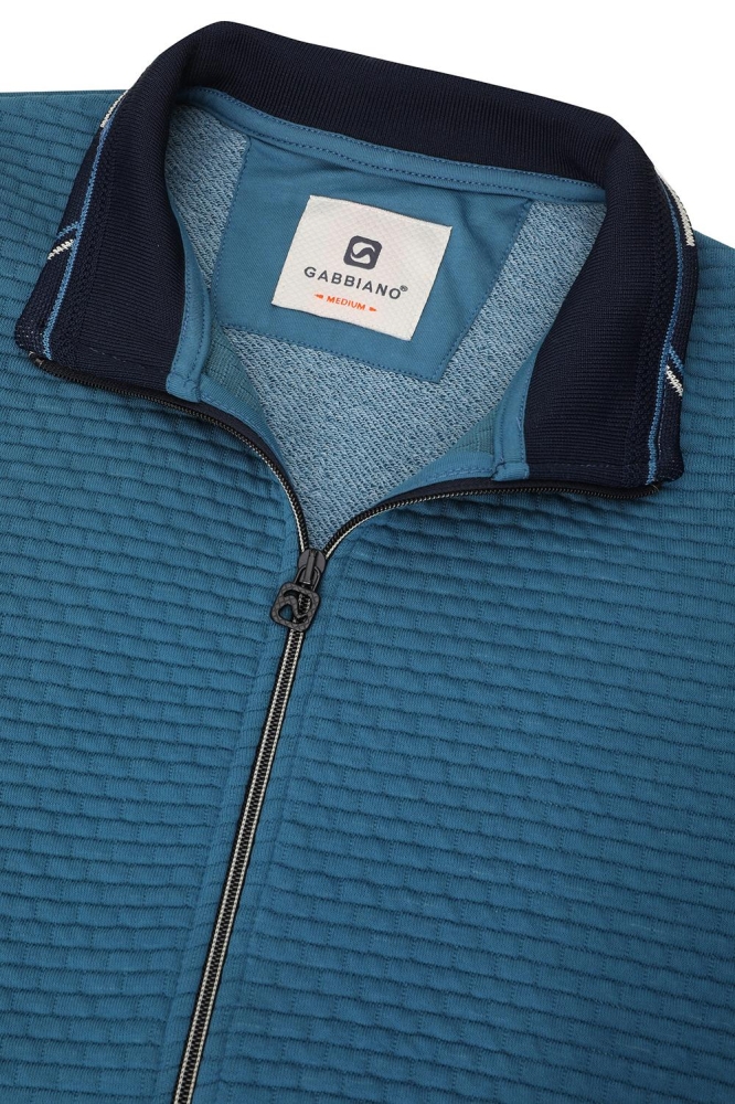 Gabbiano blauwe heren vest | Close up