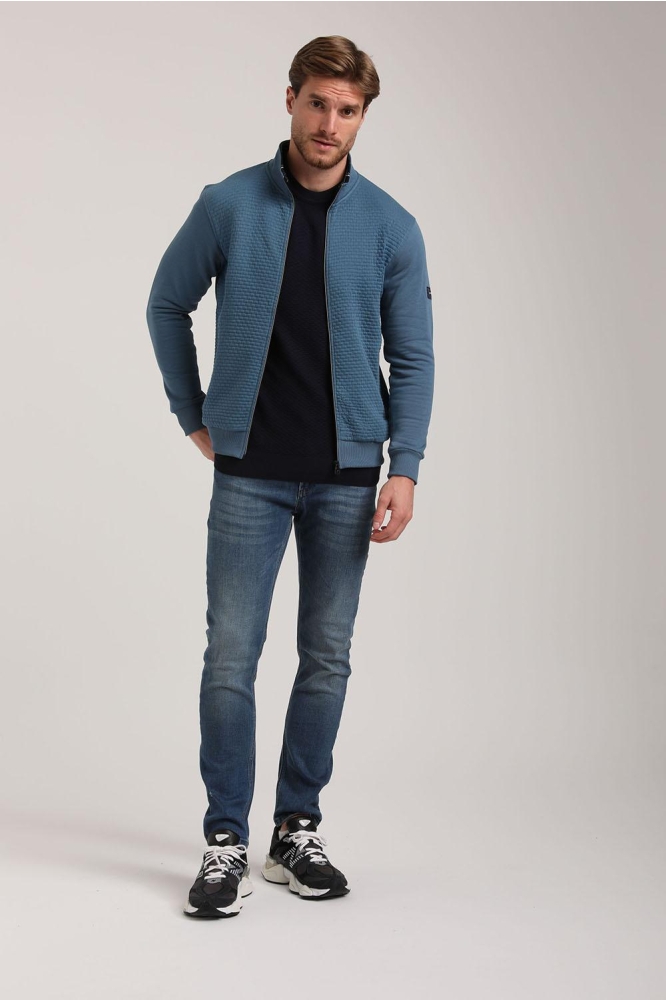 Gabbiano blauwe heren vest | Model