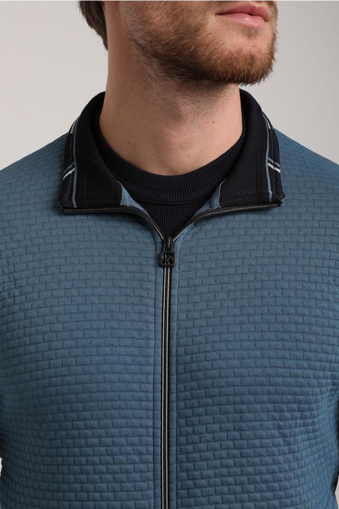 Gabbiano blauwe heren vest | Close up