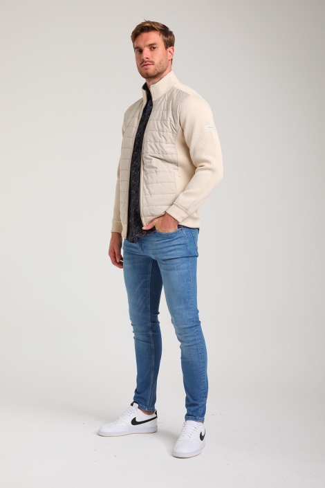 Gabbiano beige heren vest | Model