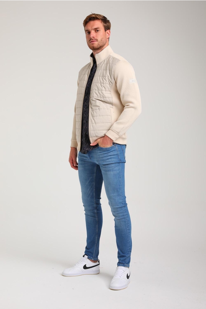 Gabbiano beige heren vest | Model