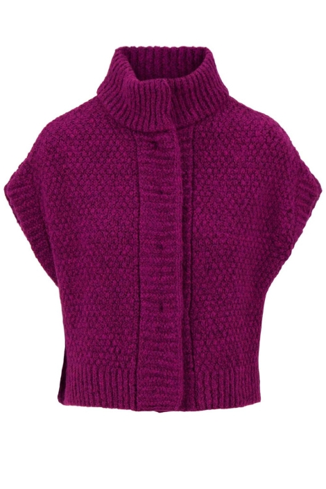 Zusss roze dames gilet | Vooraanzicht