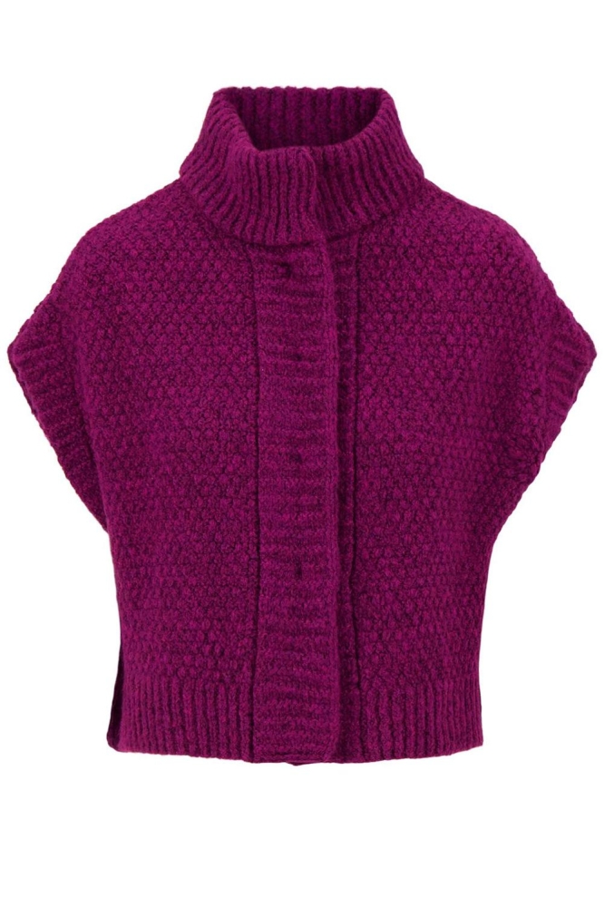 Zusss roze dames gilet | Vooraanzicht