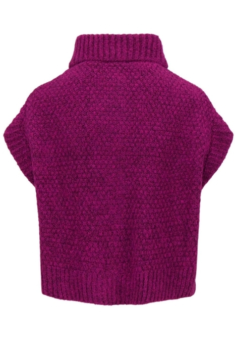 Zusss roze dames gilet | Achteraanzicht