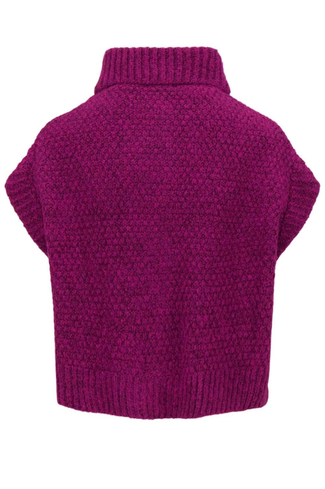 Zusss roze dames gilet | Achteraanzicht