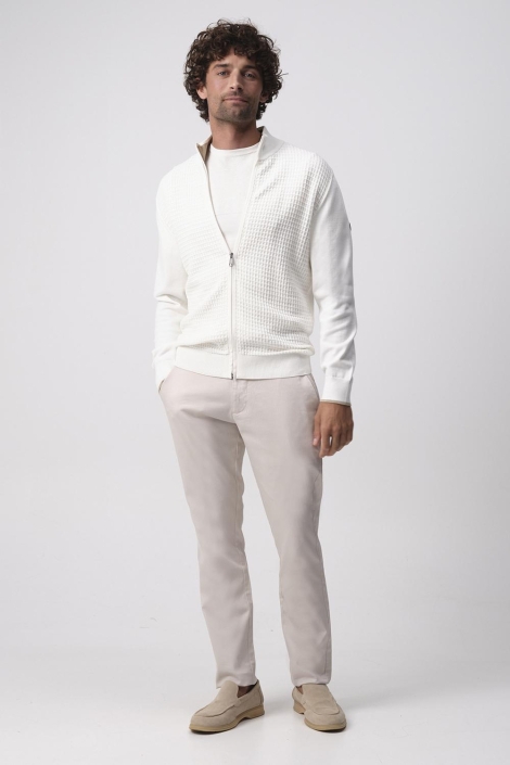Campbell ecru heren vest | Model