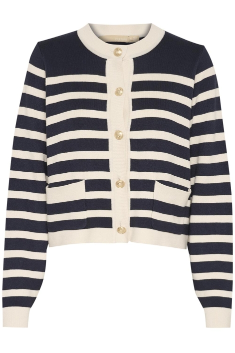 Culture blauwe dames vest | Vooraanzicht