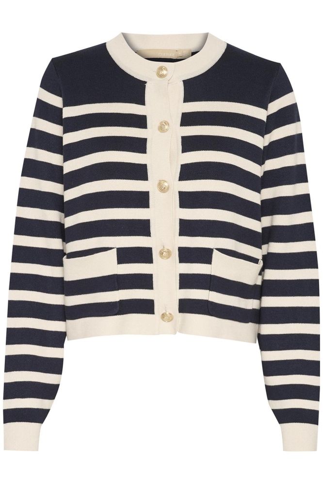 Culture blauwe dames vest | Vooraanzicht