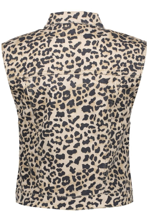 Geisha ecru dames gilet | Achteraanzicht