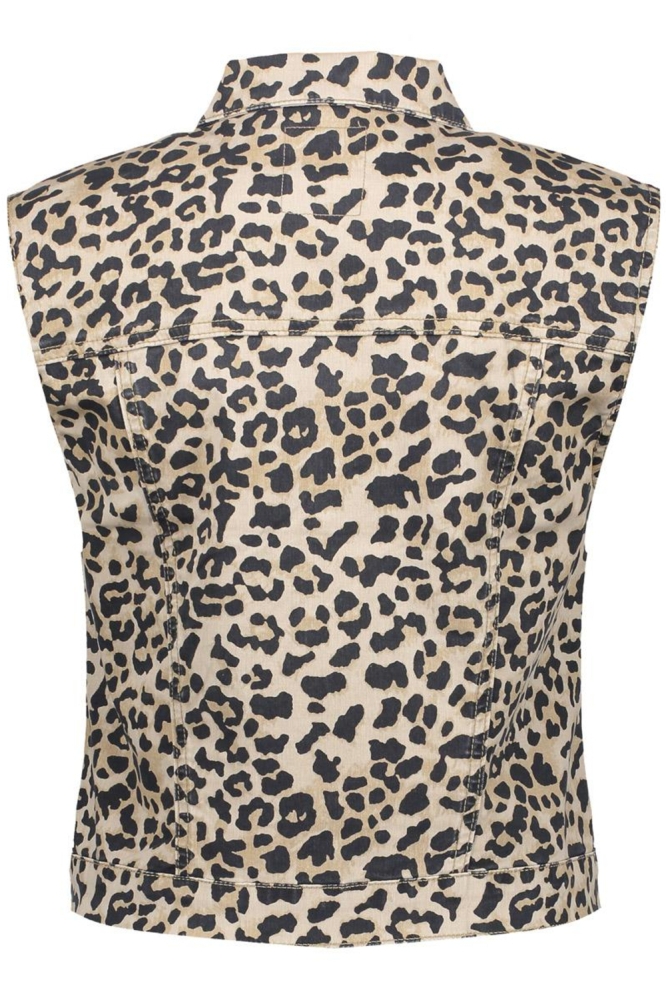 Geisha ecru dames gilet | Achteraanzicht