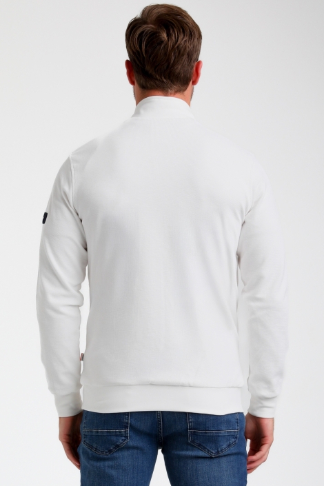 Gabbiano witte heren vest | Model achteraanzicht