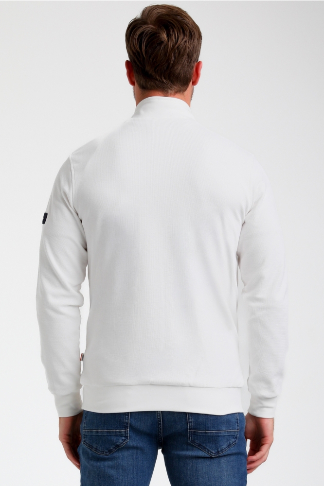 Gabbiano witte heren vest | Model achteraanzicht