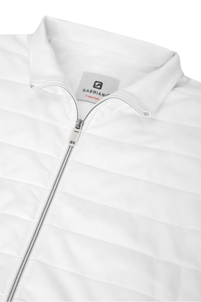 Gabbiano witte heren vest | Kleurstaal