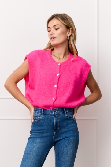 LolaLiza Vest N GINASLEEV 04101283 5727 Fluo Pink