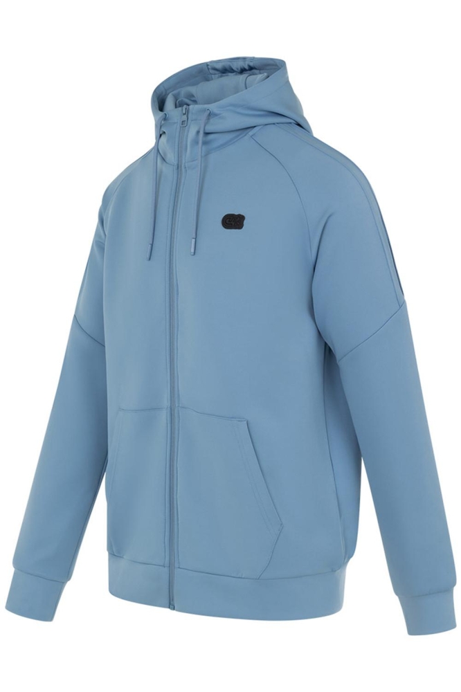 Cruyff blauwe heren vest | Zijaanzicht