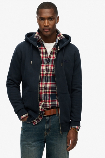 Superdry Vest ESSENTIAL LOGO ZIP HOODIE HB M2014128B ECLIPSE NAVY