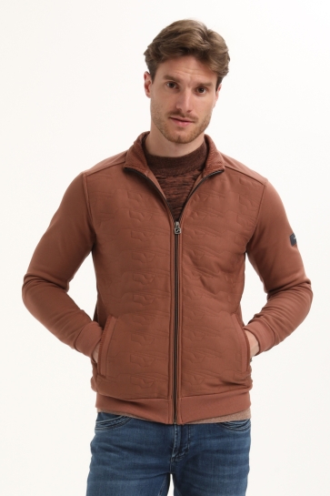 Gabbiano Vest CASUAL VEST GEOMETRISCHE VEST 425743 5701 clay