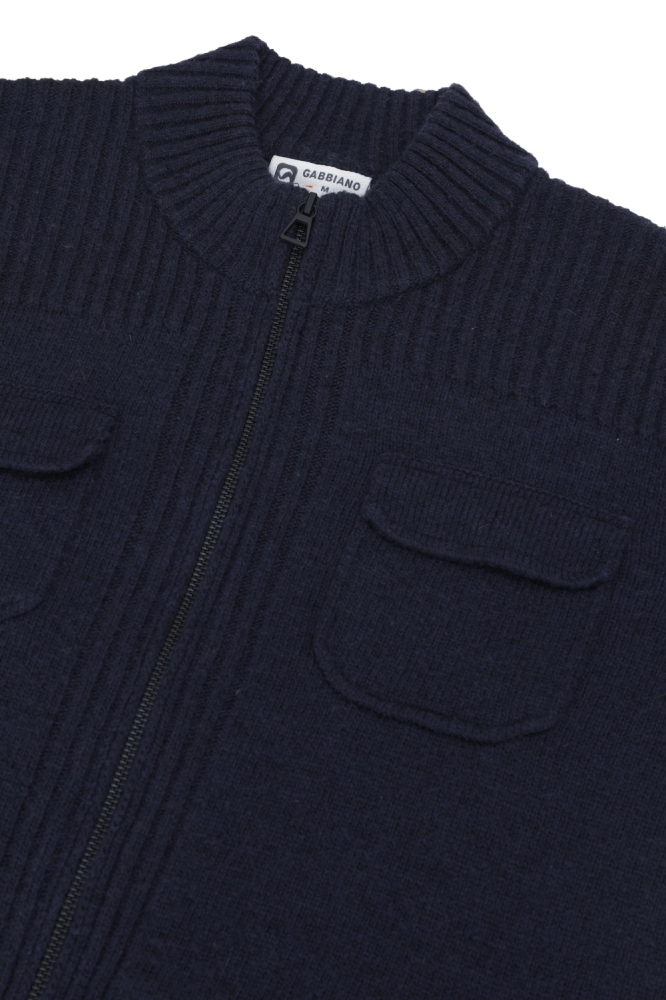 Gabbiano blauwe heren vest | Kleurstaal