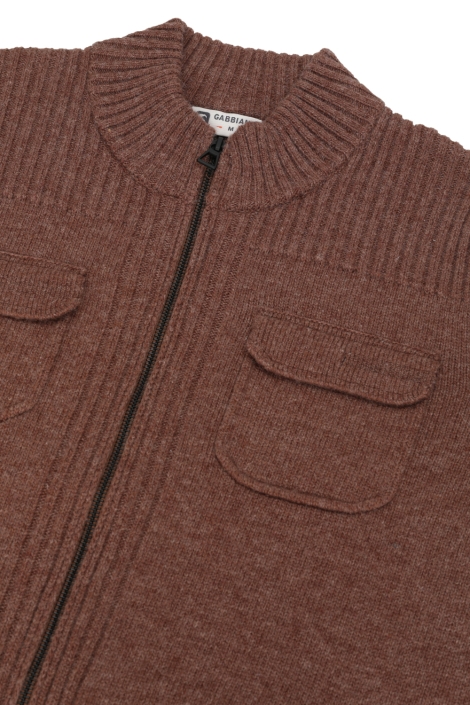 Gabbiano bruine heren vest | Close up