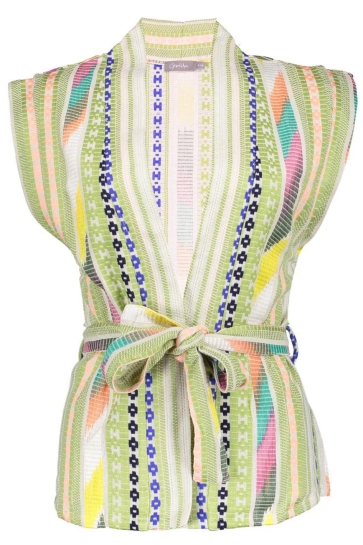 Geisha Vest GILET MET CEINTUUR 55066 21 GREEN/LIME