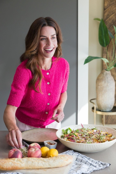 Ivy Beau roze dames vest | Sfeerbeeld, In situatie