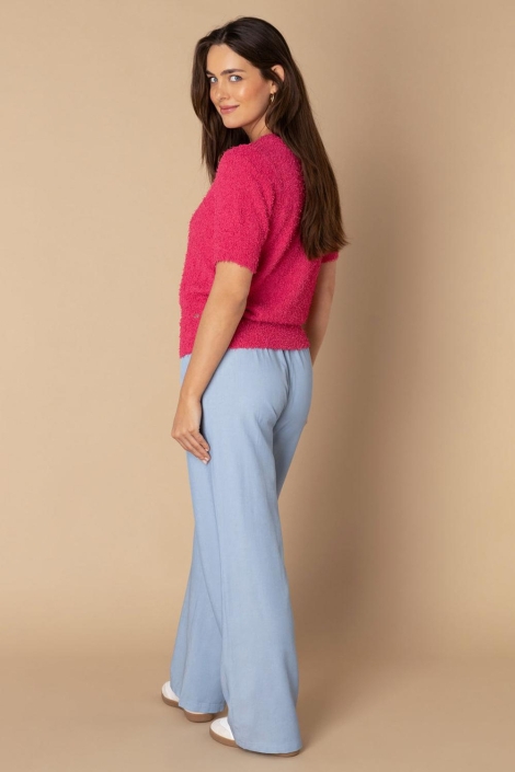 Ivy Beau roze dames vest | Model