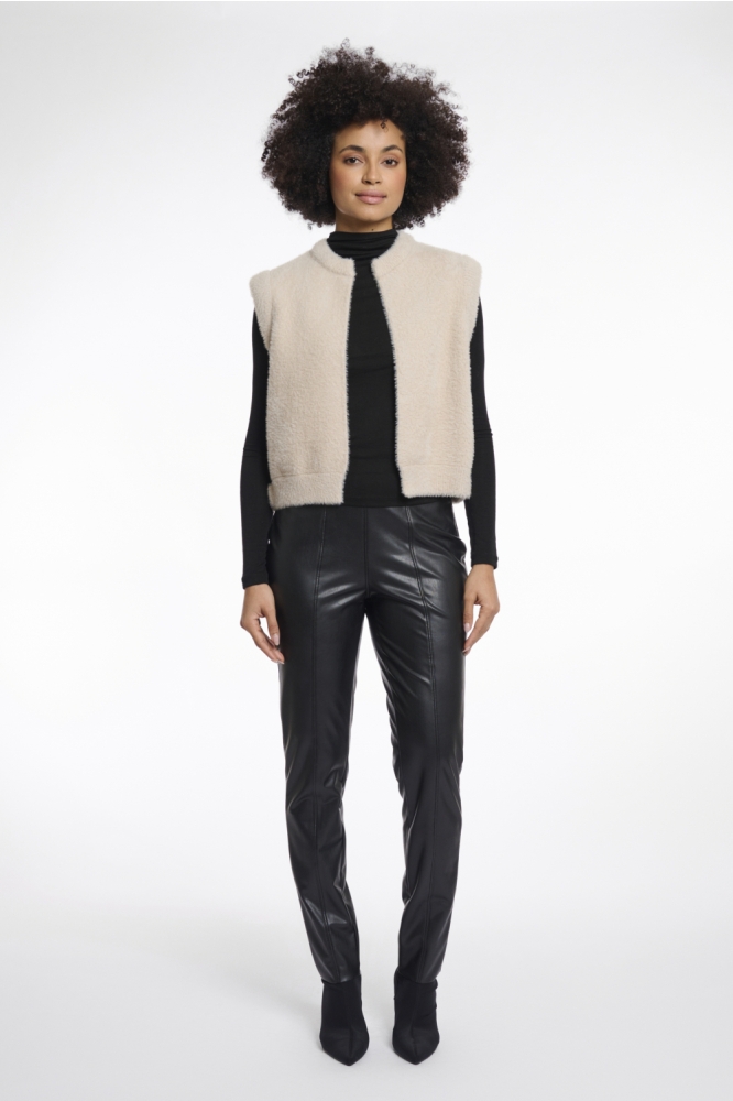 Rino & Pelle beige dames gilet | Model