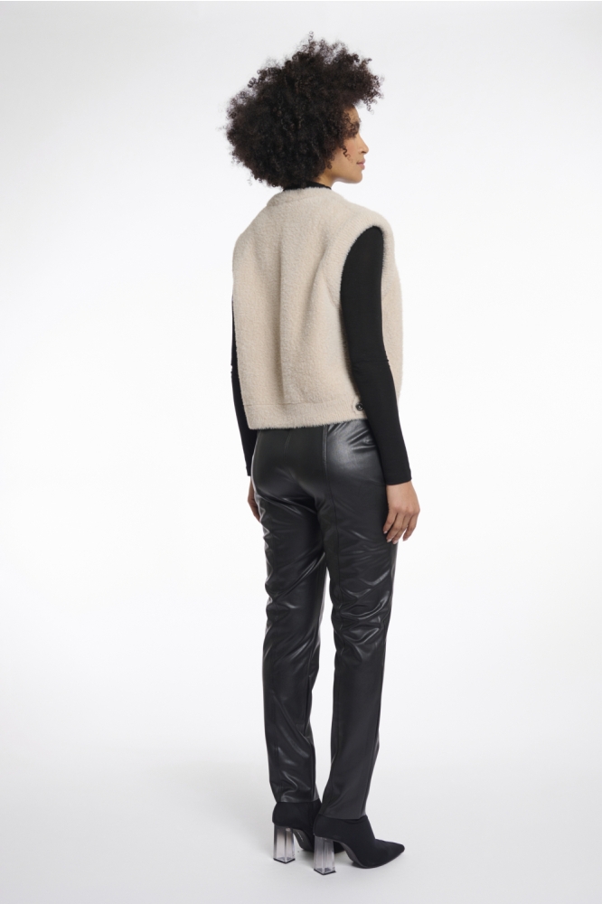 Rino & Pelle beige dames gilet | Model